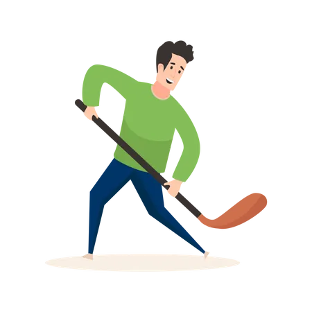 Eishockeyspieler  Illustration