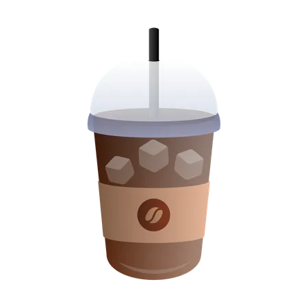 Eis Kaffee  Illustration