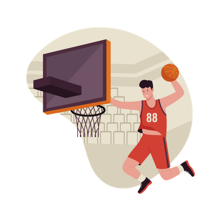 Ejercicio de baloncesto  Ilustración