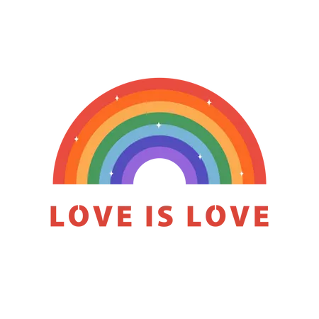 Concepto De Feliz Mes Del Orgullo Desfile Gay Arco Iris LGBT Ilustracion Vectorial En Estilo De Dibujos Animados Planos Publicacion Tarjeta O Banner En Redes Sociales Ilustración