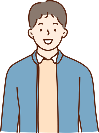 El chico esta muy feliz  Illustration