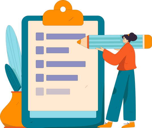 El cliente completa conoce los detalles de su cliente  Ilustración