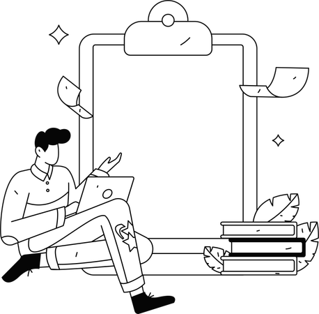 El cliente completa el formulario de consulta  Ilustración