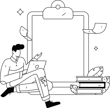 El cliente completa el formulario de consulta  Ilustración