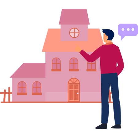 El hombre habla sobre el orador de la iglesia.  Illustration