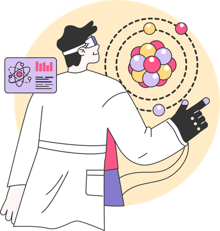 Un médico utiliza la IA para comprender la estructura atómica  Ilustración