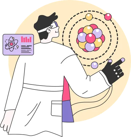 Un médico utiliza la IA para comprender la estructura atómica  Ilustración