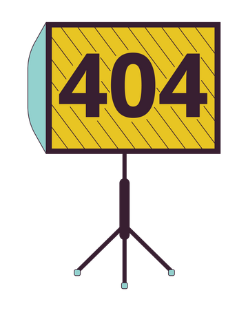 El panel LED muestra el error 404  Ilustración