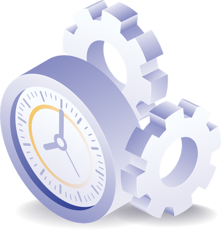El tiempo automático cambia muy rápido  Illustration