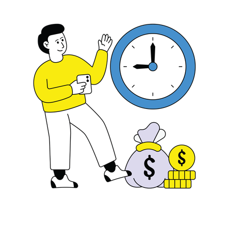 El tiempo es dinero  Illustration