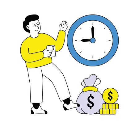 El tiempo es dinero  Illustration