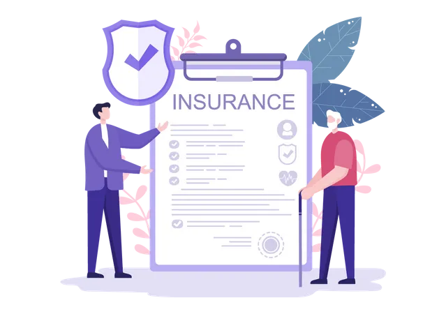 Elderly Insurance policy  Illustration