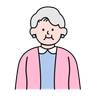 illustration for elderly woman