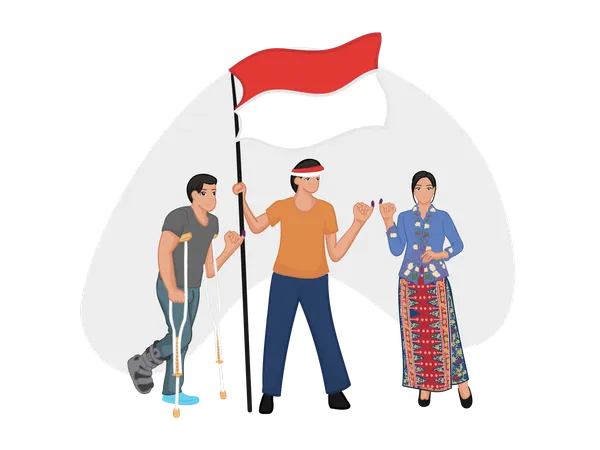 Elecciones presidenciales de indonesia  Ilustración