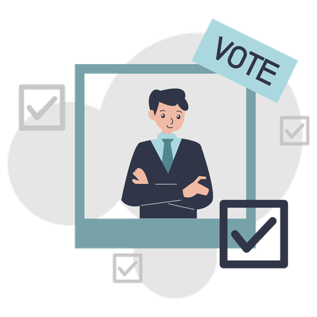 Election Candidate  Illustration