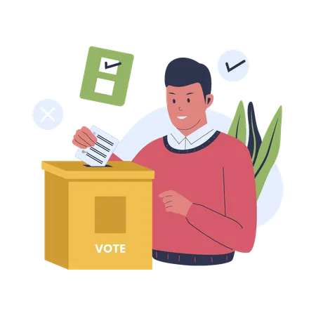 Vector Of Election Vote Concept Vector Illustration Flat Concept Illustration
