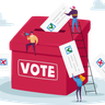 election annoucement illustration free download
