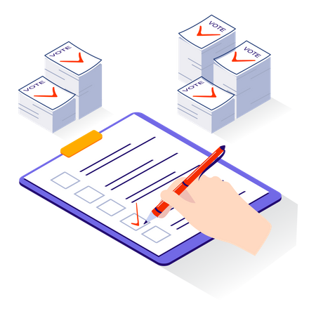 Election voting  Illustration