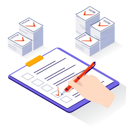 Election voting  Illustration