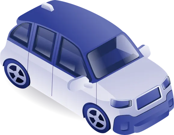 Electric car  Illustration