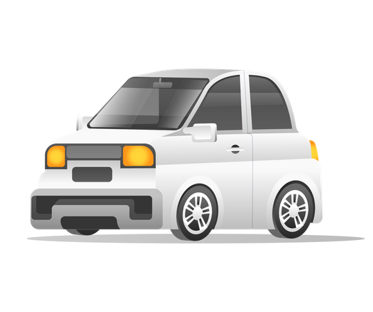 Electric car  Illustration