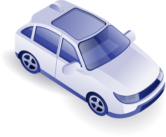 Electric car  Illustration