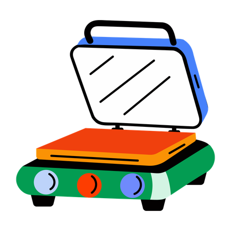 Electric Griddle  Illustration