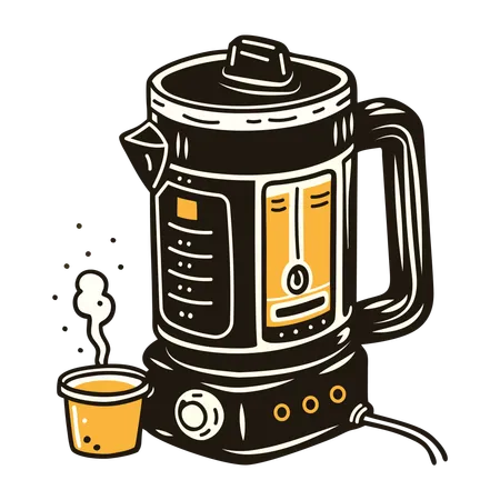 Electric Kettle  Illustration