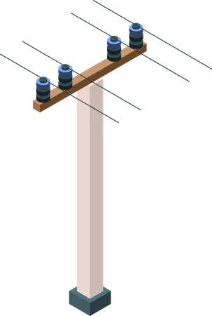 Electric pole  Illustration