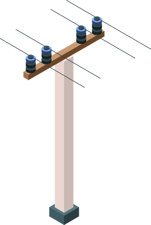 Electric pole  Illustration