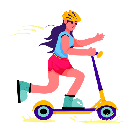 Electric Scooter  Illustration