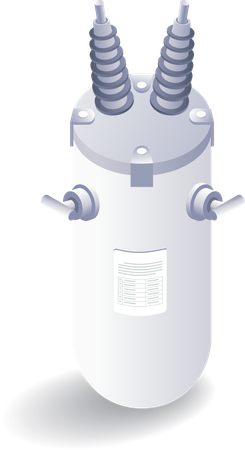 Electric transformer  Illustration