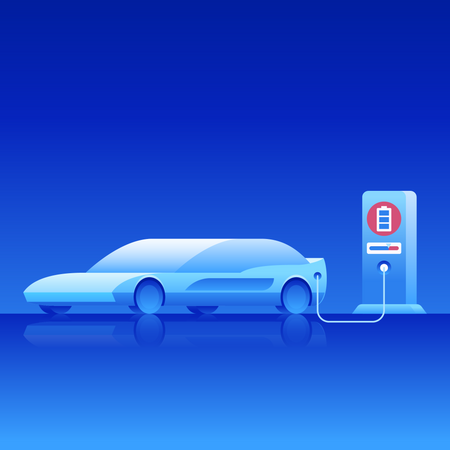 Electric Vehicle  Illustration