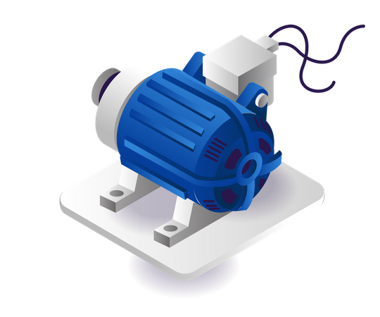 Electric water pump  Illustration