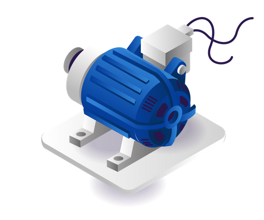 Electric water pump  Illustration