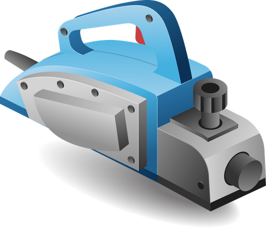 Electric woodworking tool  Illustration