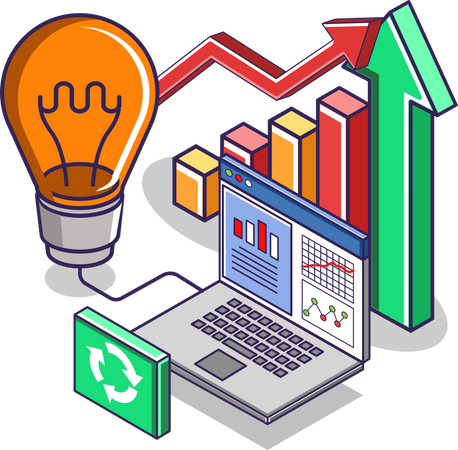 Electrical energy analysis management  Illustration