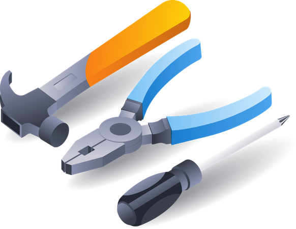 Electrical repair tools  Illustration