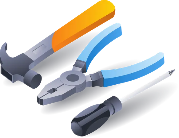 Electrical repair tools  Illustration