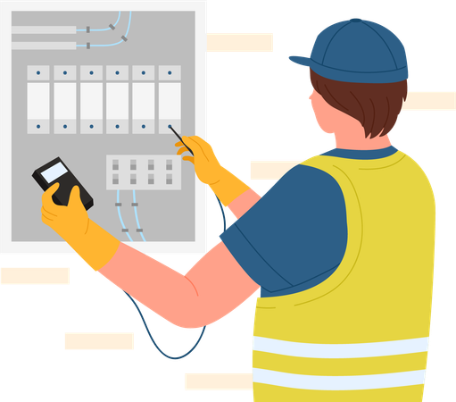 Electrician Diagnostics  Illustration