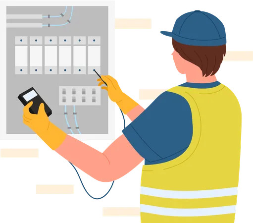 Electrician Diagnostics  Illustration