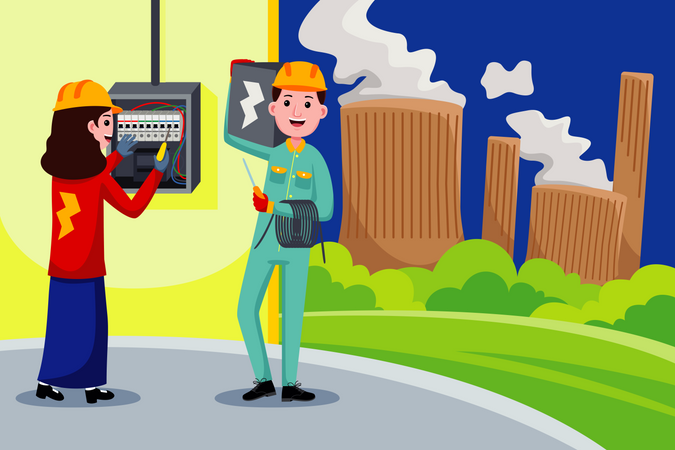 Electrician  일러스트레이션