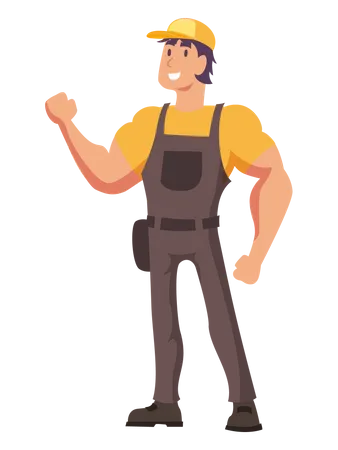 Electrician man  Illustration