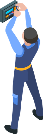 Electrician service  Illustration