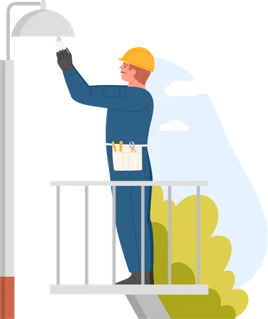 Electrician Service Repair  Illustration