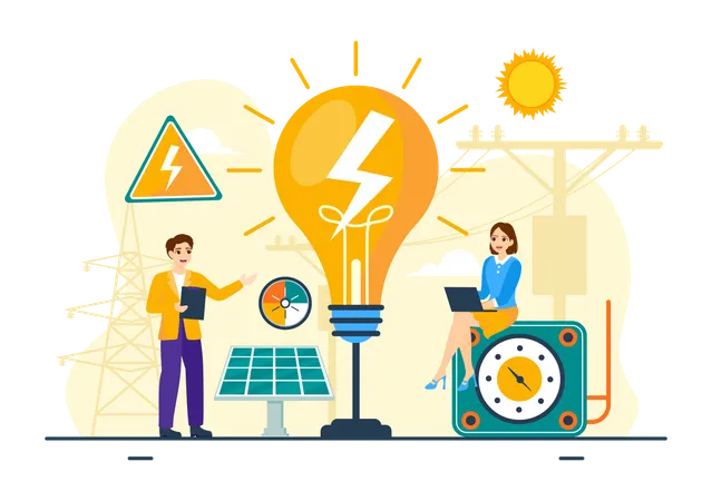 Énergie électrique  Illustration