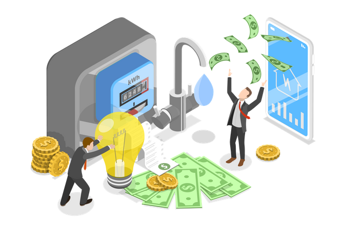 Electricity Consumption Expenses  Illustration