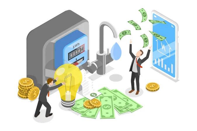 Electricity Consumption Expenses  Illustration