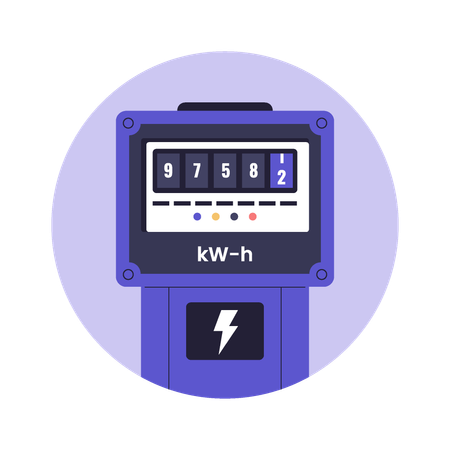 Electricity Meter  Illustration