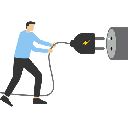 Electricity saving  Illustration
